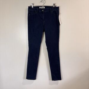 NWT Per Se by Carlisle Jeans 4 / 28 Dark Wash Skinny Denim Mid Rise Stretch